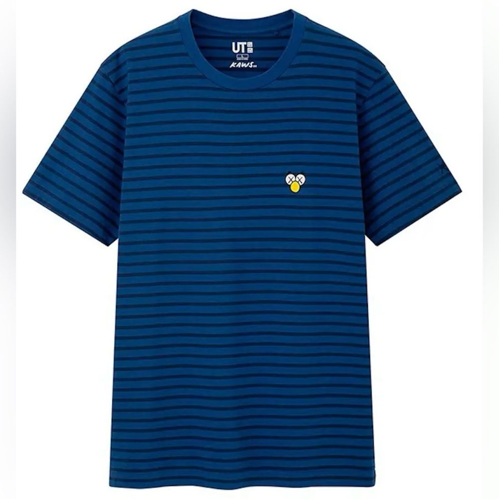KAWS x Uniqlo striped BFF T-shirt